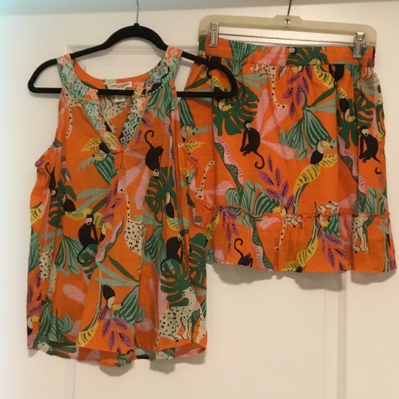 Christian Siriano Other - Christian Sirano 2 pc all cotton print set